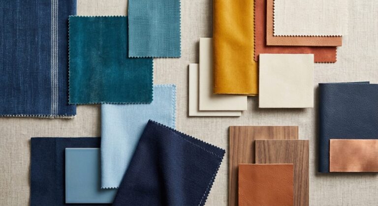 Blue color pairings for interior design schemes