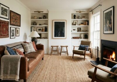 Living room decor with stylish accents