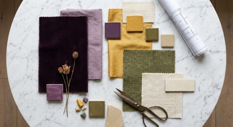 Purple color pairings for stylish room decor