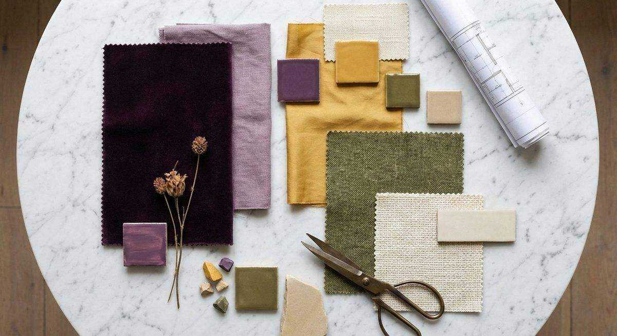 Purple color pairings for stylish room decor