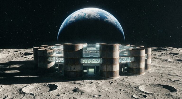 Silo stadium with repurposed industrial architecture