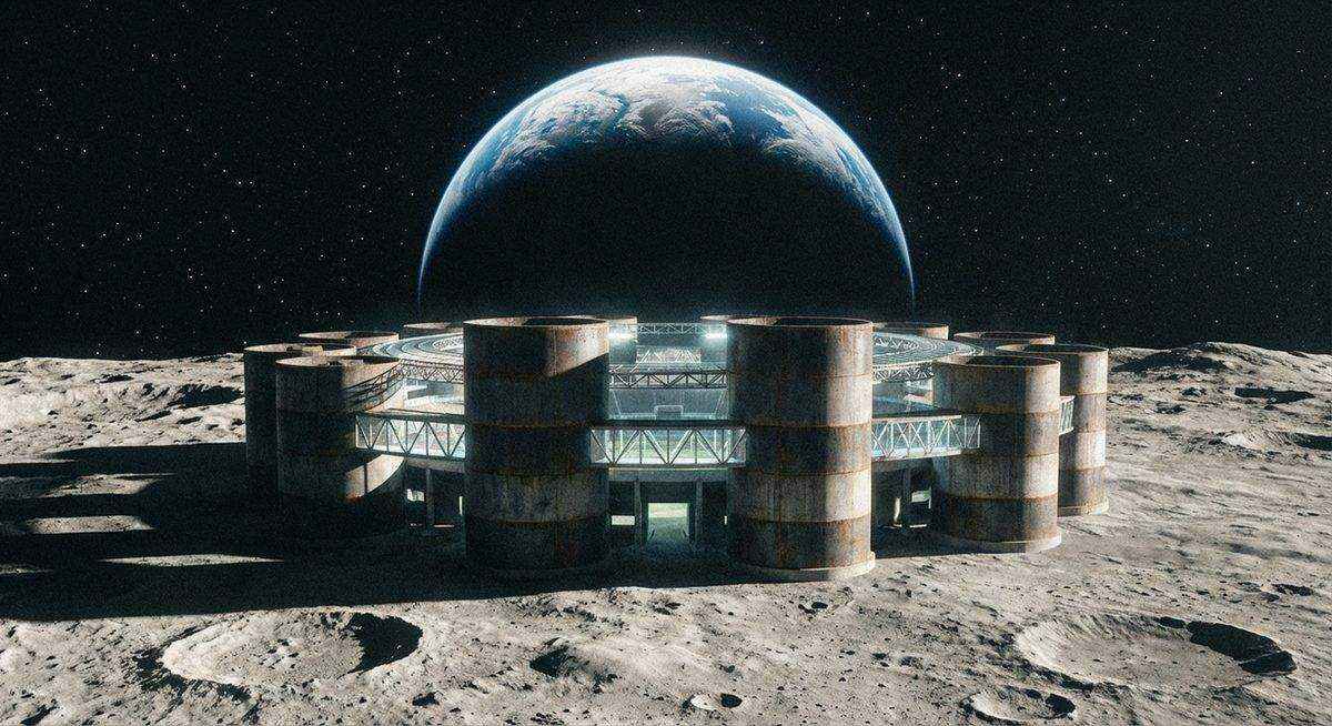 Silo stadium with repurposed industrial architecture