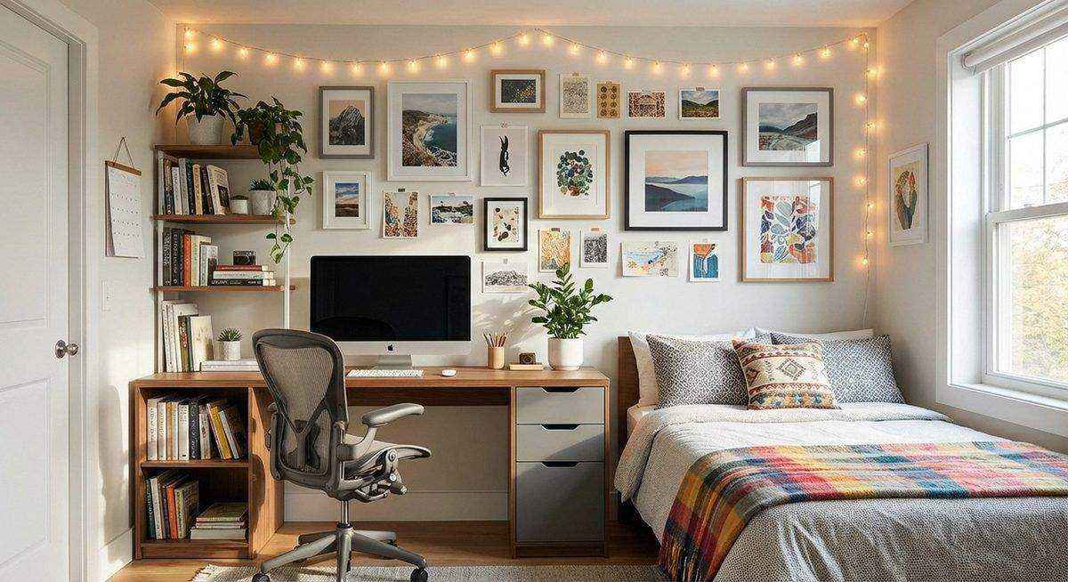 Teen bedroom with personality-driven decor
